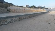 Trégastel - mur grève blanche